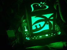 Load image into Gallery viewer, Kingdom Hearts Inspired Lantern with Outlet powered LED Base- Sora, Kairi, Riku