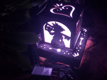 Load image into Gallery viewer, Kingdom Hearts Inspired Lantern with Outlet powered LED Base- Sora, Kairi, Riku