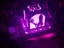 Load image into Gallery viewer, Kingdom Hearts Inspired Lantern with Outlet powered LED Base- Sora, Kairi, Riku