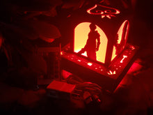 Load image into Gallery viewer, Kingdom Hearts Inspired Lantern with Outlet powered LED Base- Sora, Kairi, Riku