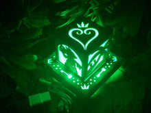 Load image into Gallery viewer, Kingdom Hearts Inspired Lantern with Outlet powered LED Base- Sora, Kairi, Riku