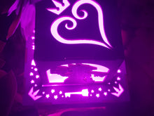 Load image into Gallery viewer, Kingdom Hearts Inspired Lantern with Outlet powered LED Base- Sora, Kairi, Riku