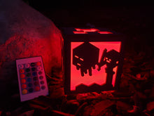 Load image into Gallery viewer, Creeper Miner Inspired Color changing lantern light box