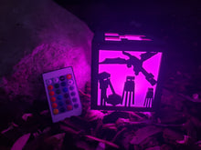 Load image into Gallery viewer, Creeper Miner Inspired Color changing lantern light box