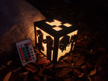 Load image into Gallery viewer, Creeper Miner Inspired Color changing lantern light box