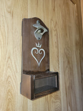 Load image into Gallery viewer, Kingdom Hearts Inspired Wall mounted bottle opener with cap catcher
