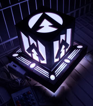 Load image into Gallery viewer, Apex Legends Inspired led lantern with base light - Outlet powered with USB cable/plug and remote