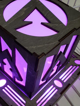 Load image into Gallery viewer, Apex Legends Inspired led lantern with base light - Outlet powered with USB cable/plug and remote