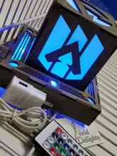 Load image into Gallery viewer, Apex Legends Inspired led lantern with base light - Outlet powered with USB cable/plug and remote