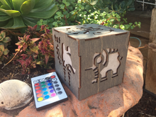 Load image into Gallery viewer, Zelda Breath of The Wild Divine Beast Inspired Lantern - BOTW Sheikah Eye, Medoh, Naboris, Rudania, Ruta - Battery operated remote control