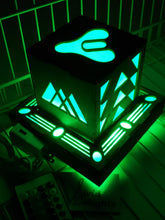 Load image into Gallery viewer, Destined Gamer Inspired LED lantern with base light - Outlet powered with usb cable/plug and remote