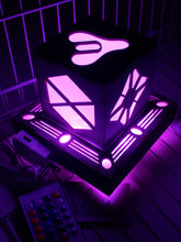Load image into Gallery viewer, Destined Gamer Inspired LED lantern with base light - Outlet powered with usb cable/plug and remote