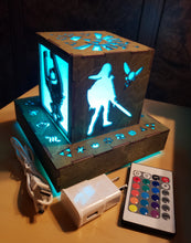Load image into Gallery viewer, Legend of Zelda Inspired- Link's Companions Color Changing Lantern with Outlet powered Base