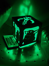 Load image into Gallery viewer, Mandalore wars Inspired Lantern - battery led with remote control - now with Baby Yod