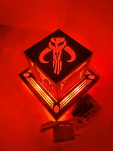 Load image into Gallery viewer, Mandalore wars Inspired Lantern - outlet powered led with remote control - now with Baby Yod