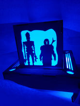 Load image into Gallery viewer, Mandalore wars Inspired Lantern - outlet powered led with remote control - now with Baby Yod