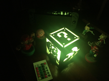 Load image into Gallery viewer, Mario Inspired Lantern- Mario and friends Bowser, Peach, Boo, Mario Color Changing Lantern