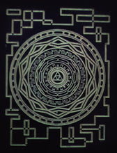 Load image into Gallery viewer, Legend of Zelda Twilight Princess Inspired GLOW in the DARK Mirror of Twlight engraved wood plaque