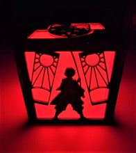 Load image into Gallery viewer, Demon Slayer inspired Color LED Lantern Kimetsu no Yaiba Tanjiro Nezuko Zenitsu Inosuke