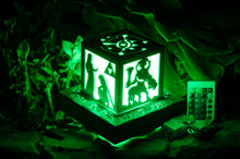 Load image into Gallery viewer, Zelda Breath of the Wild- Link Adventures inspired Color Changing Lantern with wall powered base