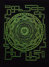 Load image into Gallery viewer, Legend of Zelda Twilight Princess Inspired GLOW in the DARK Mirror of Twlight engraved wood plaque

